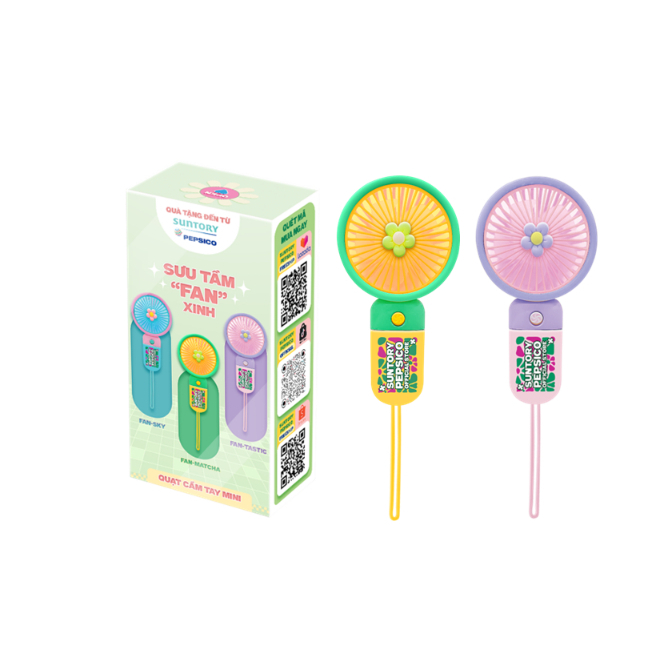 GIFT - Combo 2 Quạt Mini - Mẫu ngẫu nhiên