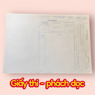 Giấy thi (phách dọc) - compo 50 tờ