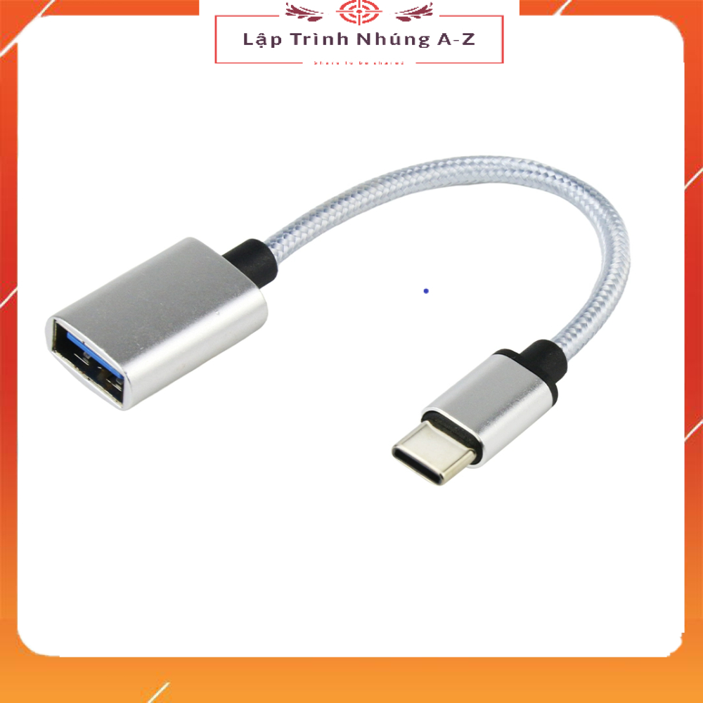 [Lập Trình Nhúng A-Z][G91] Đầu Nối USB Type C (Vỏ Nhôm Màu Trắng)