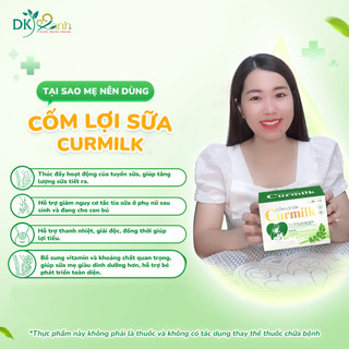 Combo 2 Hộp Cốm Lợi Sữa Curmilk Hộp 20 gói x 5g Giúp Lợi Sữa Cho Mẹ, Giàu Dinh Dưỡng Cho Bé