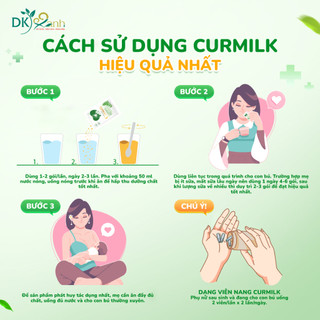 Combo 2 Hộp Cốm Lợi Sữa Curmilk Hộp 20 gói x 5g Giúp Lợi Sữa Cho Mẹ, Giàu Dinh Dưỡng Cho Bé