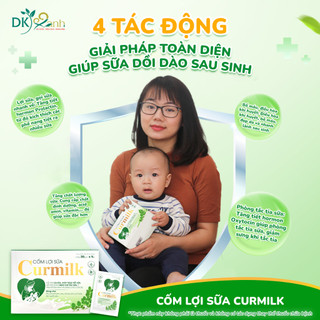 Combo 2 Hộp Cốm Lợi Sữa Curmilk Hộp 20 gói x 5g Giúp Lợi Sữa Cho Mẹ, Giàu Dinh Dưỡng Cho Bé