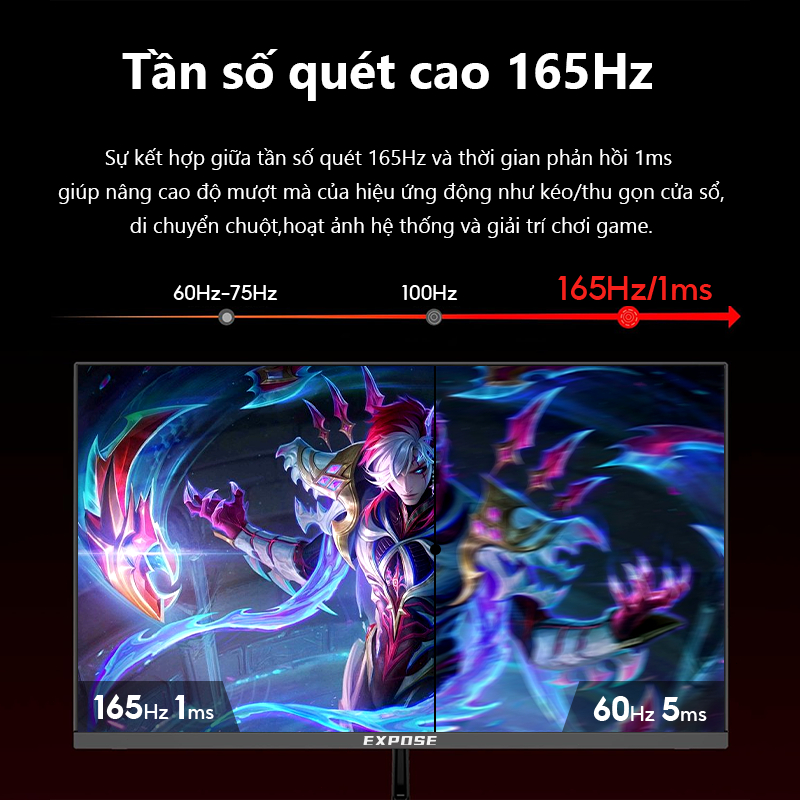 Màn hình chơi game EXPOSE MH-24 24“ 165HZ FullHD IPS /1ms Hàng Chính Hãng | BigBuy360 - bigbuy360.vn