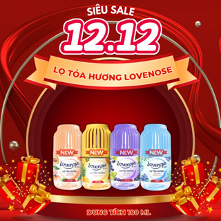  Lọ tỏa hương thơm phòng Lovenose mùi Đào Nho Dứa Biển Hoa Hồng sáp thơm thế hệ mới dạng nước thơm lâu tới 45 ngày 