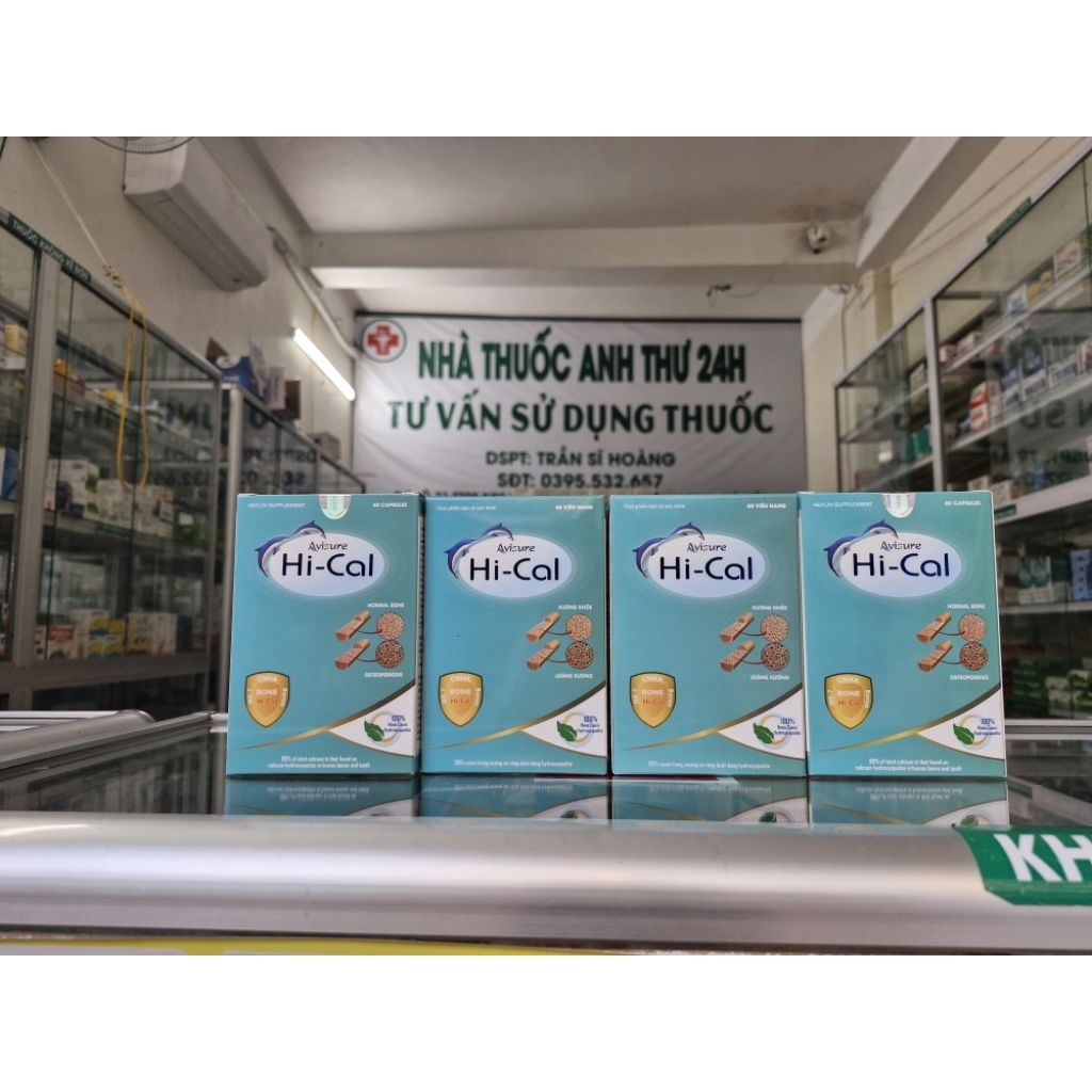 HÀNG CHÍNH HÃNG Canxi Avisure Hi-cal hộp 60 viên