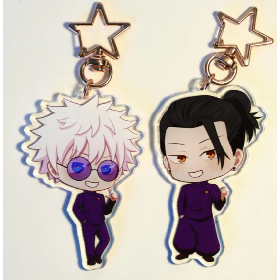 SatoSugu Keychain Charms – High School Gojo & Geto