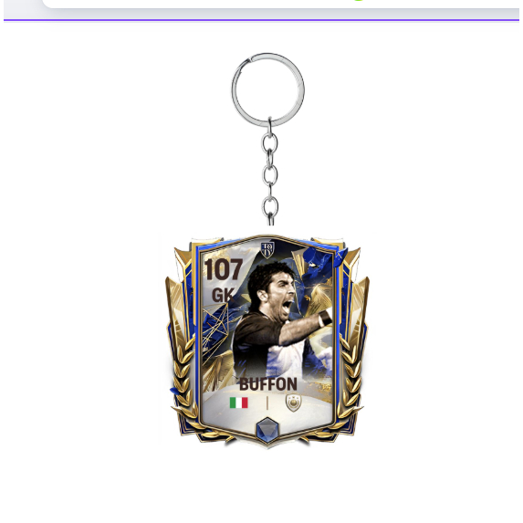 BUFFON F MOBILE CARD KEYCHAIN