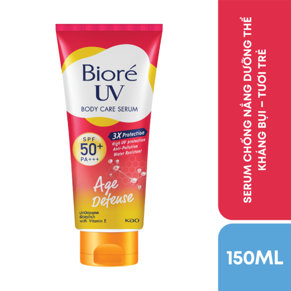Tinh Chất Dưỡng Thể Chống Nắng, Kháng Bụi Bioré UV Anti-Pollution Body Care Serum Chính Hãng 50ml Và