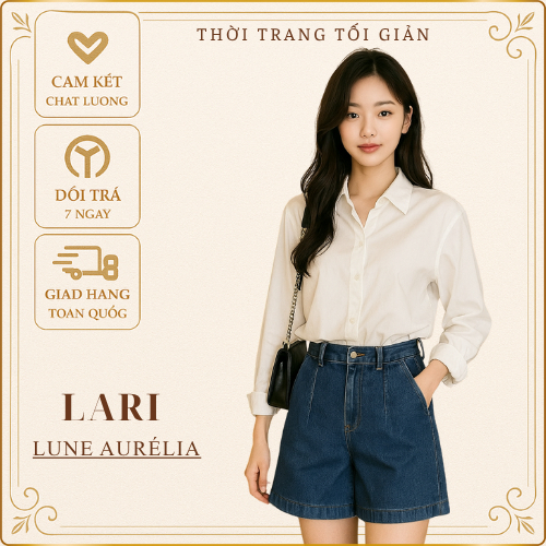 Quần short xếp ly cạp cao CV08 LYLY-STORE HHY-01