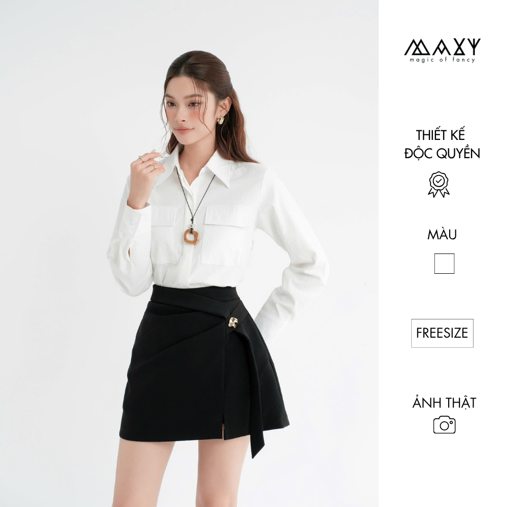 Áo sơ mi hai túi công sở thanh lịch Pocket Shirt Maxy Workshop