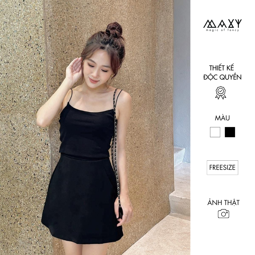 Áo croptop dây bún cami croptop Maxy Workshop