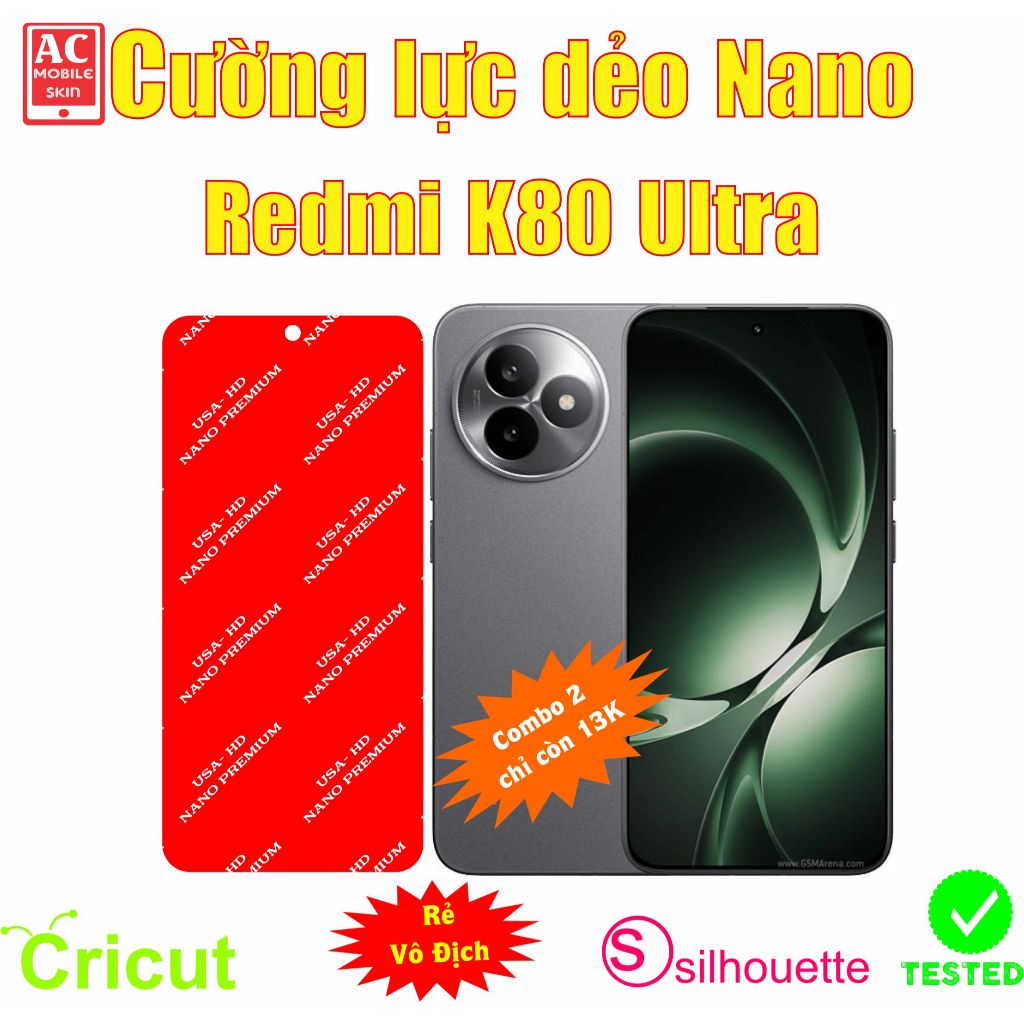 Cường lực dẻo bảo vệ màn hình điện thoại Redmi K80 Ultra