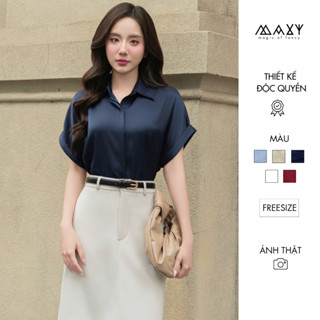  Áo sơ mi ngắn tay cánh dơi chất lụa Sleeve Shirt Maxy Workshop 