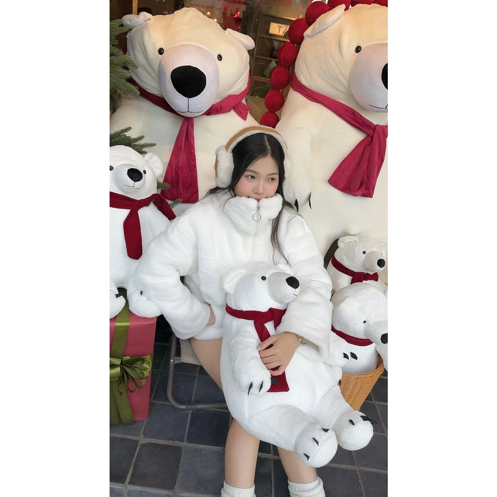 Áo khoác lông thỏ trần bông màu TRẮNG & ĐEN  bản mới cổ rộng cực kỳ dày dặn cực kỳ mềm mịn | BigBuy360 - bigbuy360.vn