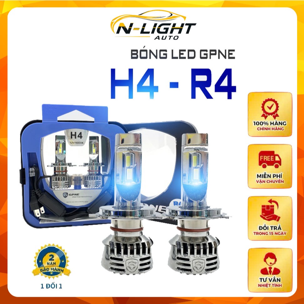 Đèn Led Tăng Sáng GPNE Chân H4 – R4
