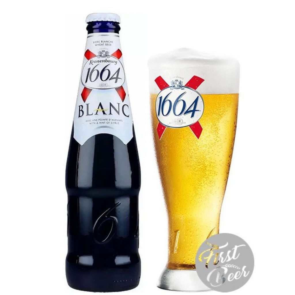 Bia Kronenbourg 1664 Blanc  5% – Chai 330ml – Thùng 24 Chai