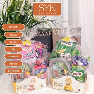 Set bánh kẹo học sinh kèm đồ chơi - quà sinh nhật - quà Halloween - set bánh kẹo date xa - SYN STORE