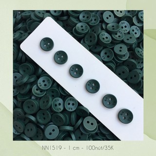 [hàng có sẵn] Set 100 nút sơmi, size 1cm, nhựa nhám siêu xinh NN10.1518