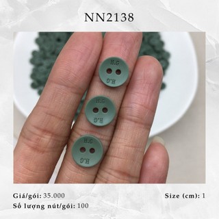 [hàng có sẵn] Set 100 nút sơmi, size 1cm, nhựa nhám siêu xinh NN10.1518