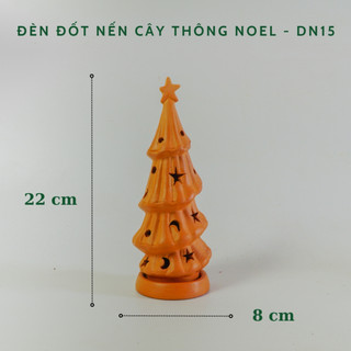 Đèn Đốt Nến Cây Thông Noel - Cây Thông Đất Nung Trang Trí Giáng Sinh