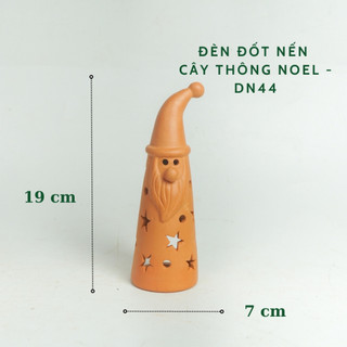 Đèn Đốt Nến Cây Thông Noel - Cây Thông Đất Nung Trang Trí Giáng Sinh