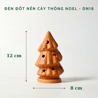 Đèn Đốt Nến Cây Thông Noel - Cây Thông Đất Nung Trang Trí Giáng Sinh
