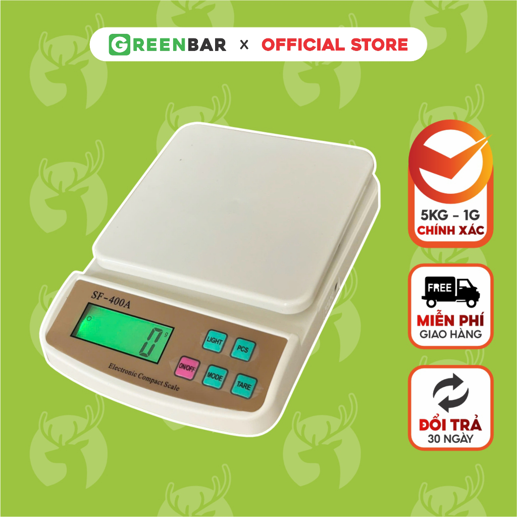 Cân điện tử SF400A GREENBAR nâng cấp nhỏ gọn chính xác 5kg-1g