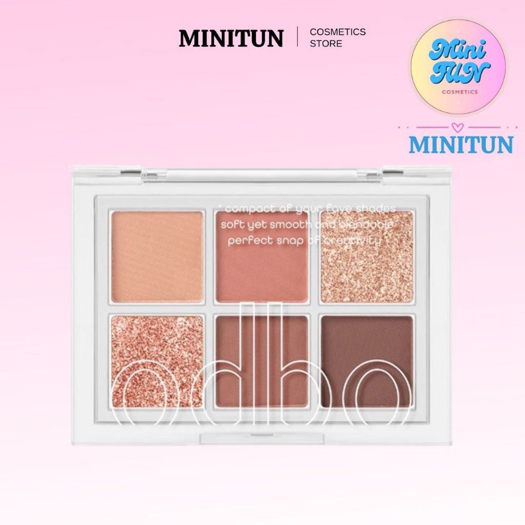 Bảng Mắt 6 Ô Odbo Signature Eyeshadow Palette Nhũ Lì Lên Màu Chuẩn Bám Lâu MiniTun