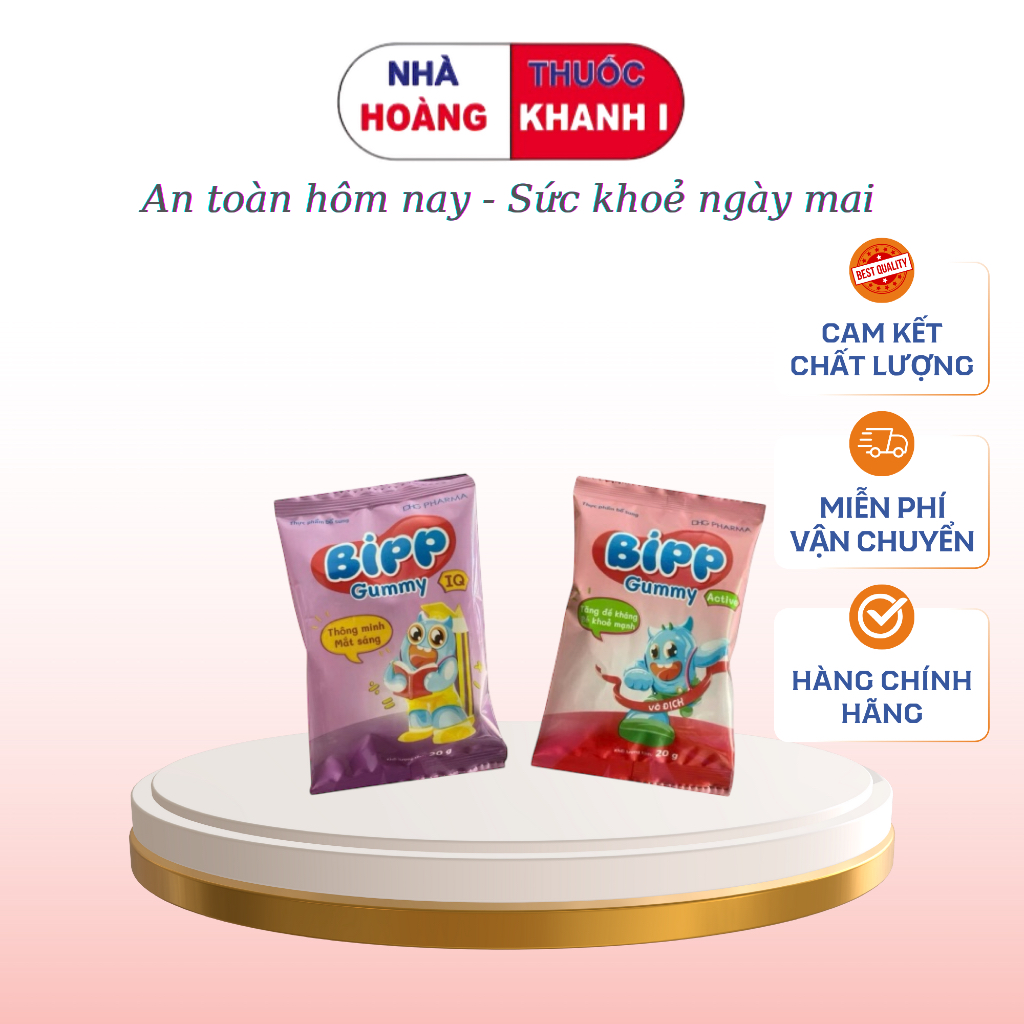 Kẹo dẻo Bipp gummy hổ trợ đề kháng cho bé gói 20g