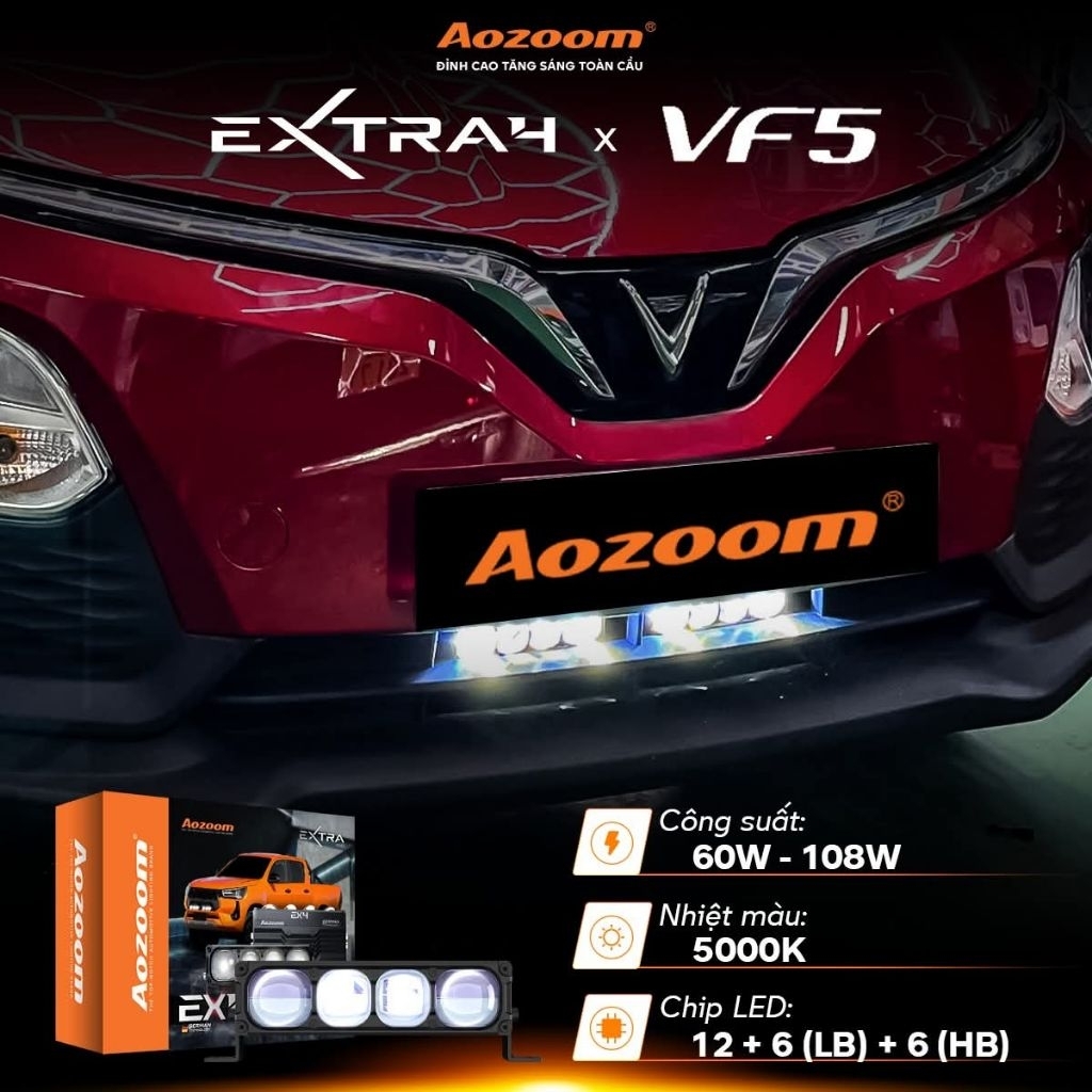 Đèn Trợ Sáng Chính Hãng Aozoom Ex4 Bảo Hành 2 Năm