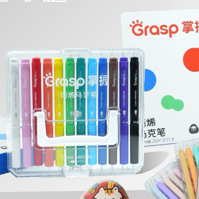 Màu GRASP Đầu Mềm Acrylic Bút Đánh Dấu