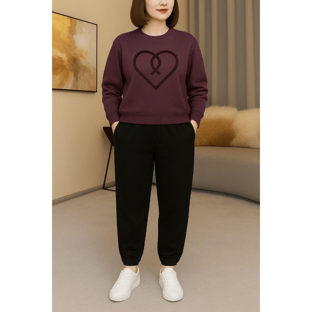 Mẫu bộ thu đông nữ trái tim - Mã T07