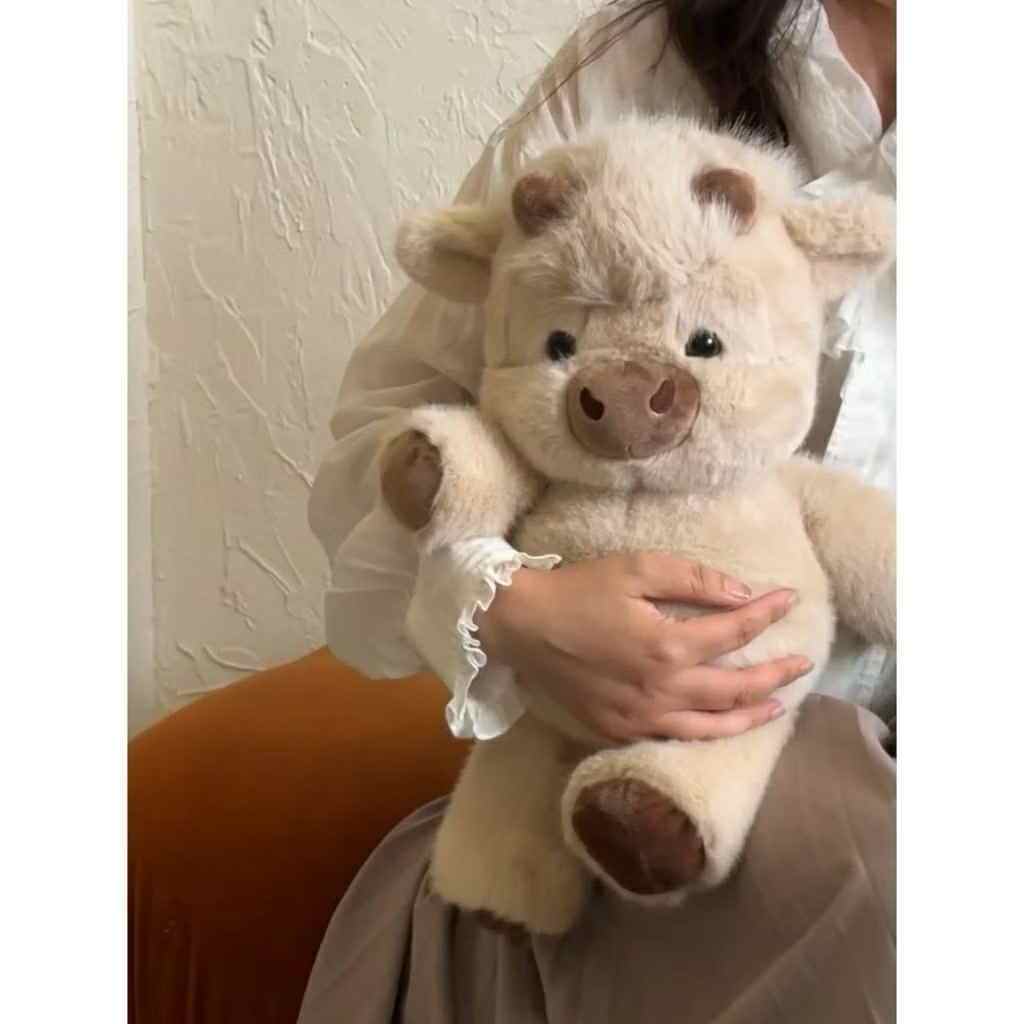 Gấu bông con bò, con cừu nhún nhảy, búp bê nhồi bông Sugaodi, thú nhồi bông dễ thương,mềm mịn, quà t