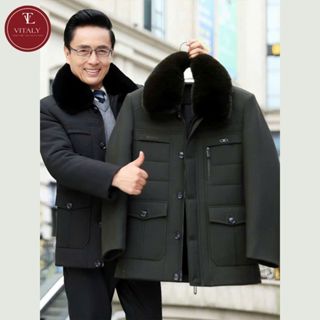  Áo Khoác Kaki Lót Long Nam Áo Khoác Jetket 4 Túi Cho Bố Chất Liệu Kaki Lót Lông Ấm Ấp Sang Trọng PL41 