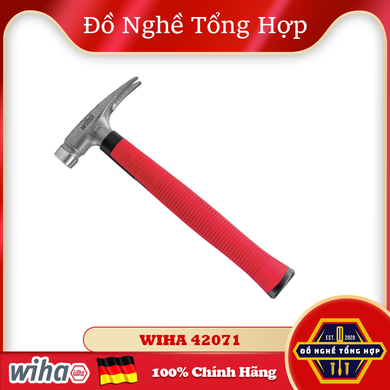 Búa Thợ Điện 300g Cán Bọc Nhựa WIHA 42071 [Chính hãng Đức/ Germany]