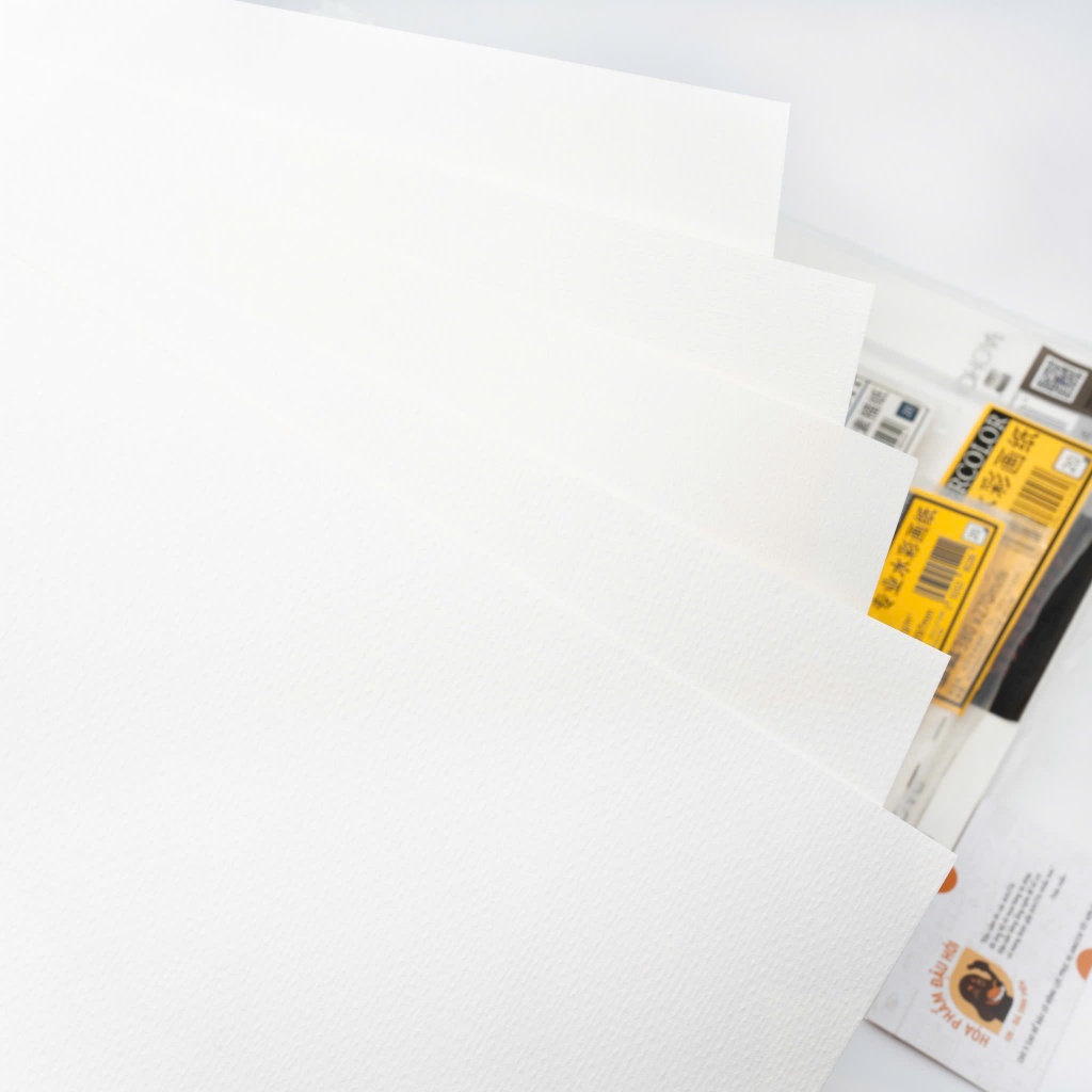 [ĐẬU HÓI]-Giấy Baohong vẽ màu nước 100% bột gỗ size A3/A2 các loại