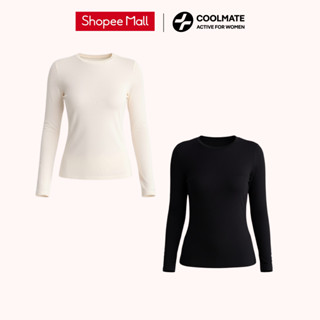   MỚI 2026  Combo 2 Áo giữ nhiệt Nữ Ex-Warm cổ thấp áo thu đông giữ ấm tốt mềm mại - Coolmate Active For Women 