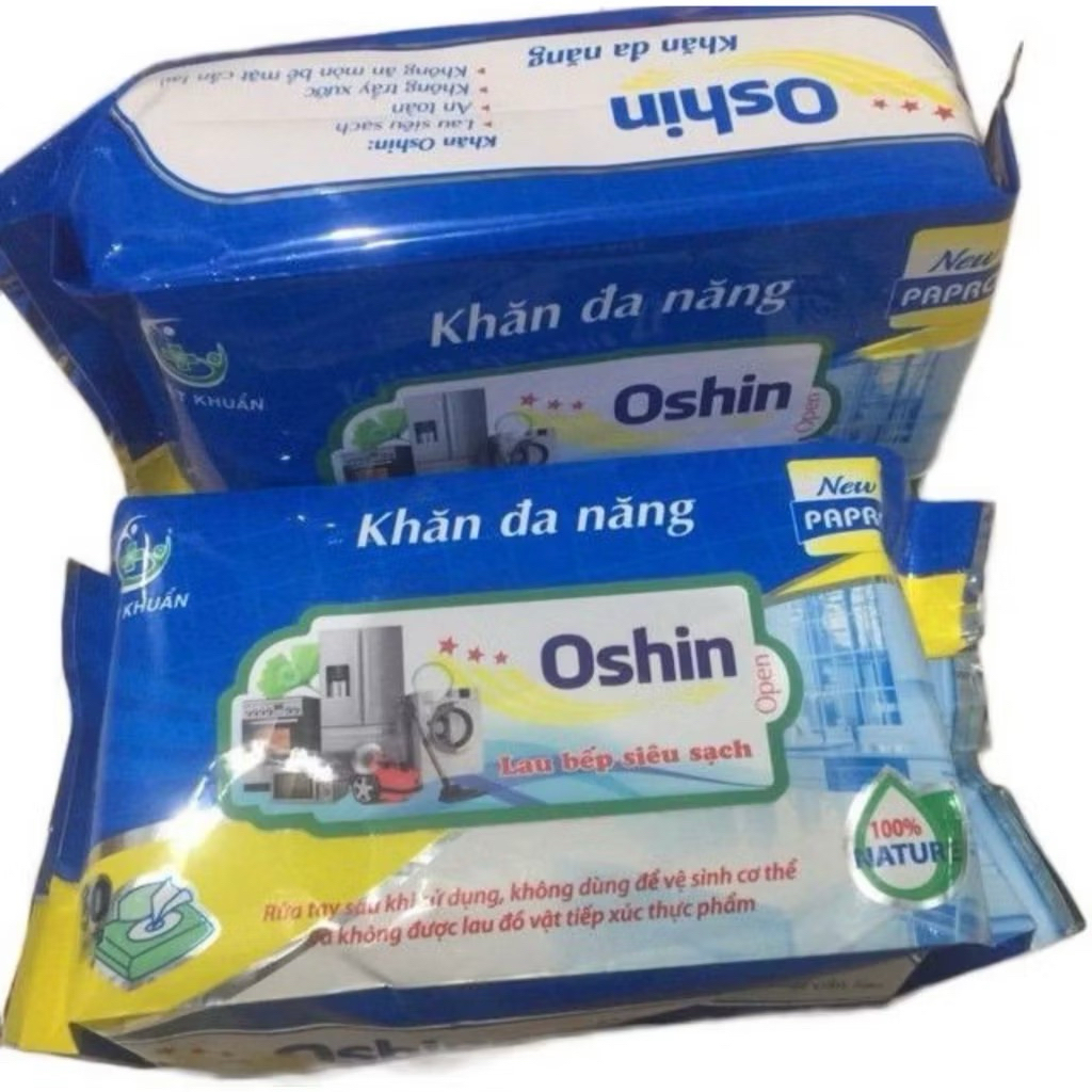 Khăn ướt lau bếp Oshin gói 50 tờ