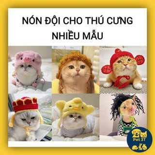 Nón Len Và Nón Bông Cho Thú Cưng Nhiều Mẫu