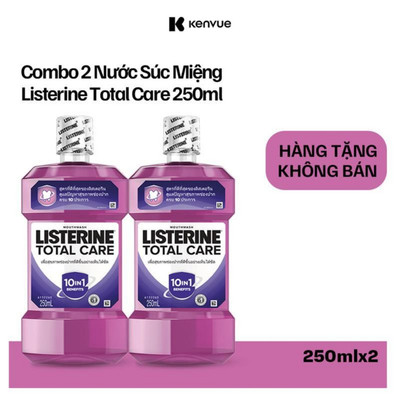 [GIFT] CB2 Nước Súc Miệng Listerine Total Care 250ml