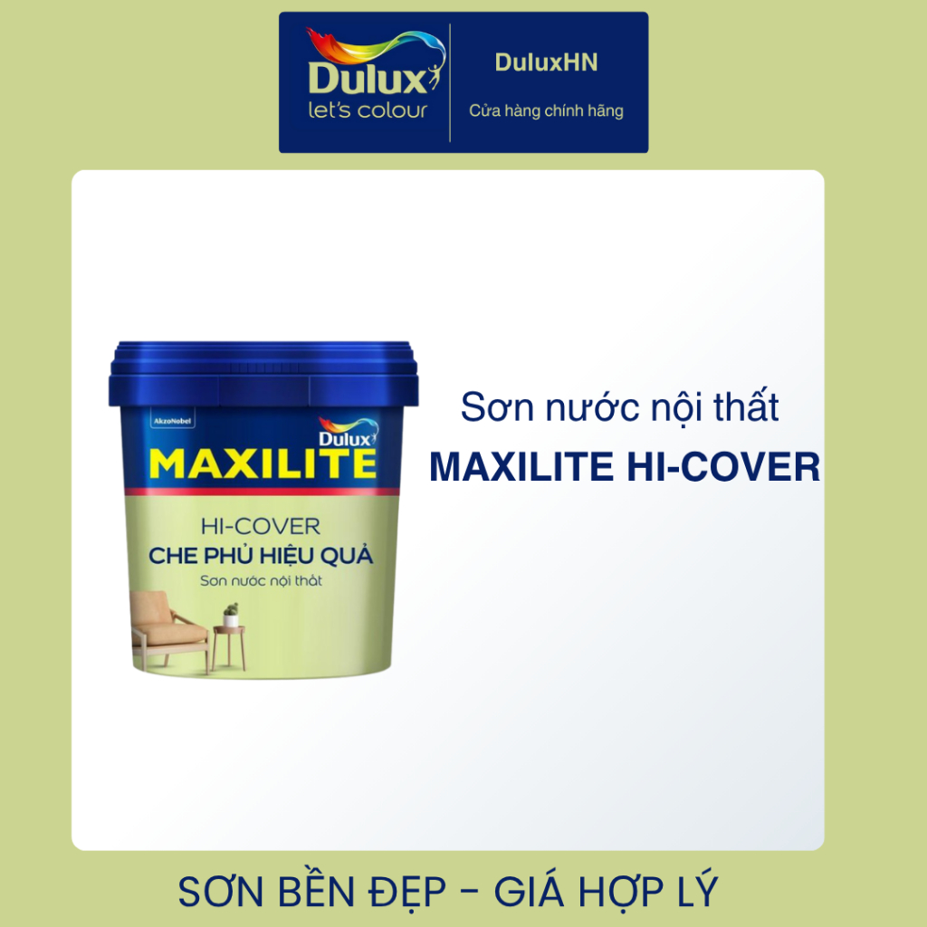 (Tặng kèm cọ sơn)Sơn tường giá rẻ Maxilite chiết lẻ 1 lít – Màu trắng, nhiều màu sắc đa dạng