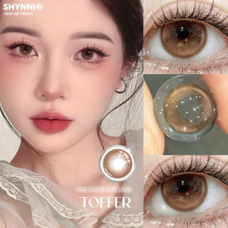   CẬN TỪ 0-6 ĐỘ  1 cặp LENS kính áp tròng BROWN  nâu mật ong  giãn 14.2mm nhẹ nhàng hsd 1 năm - SHYNNIE LENS ✨🥰 