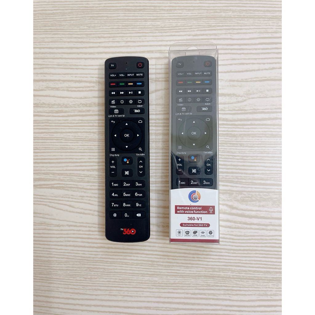 Điều khiển đầu Viettel TV360 chính hãng( Dùng chung tất cả đầu Viettel TV360 có chức năng giọng nói)