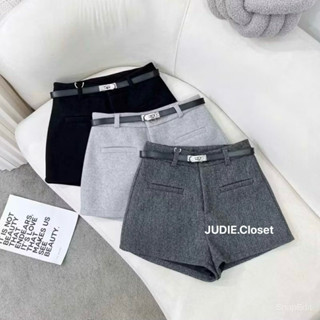  Quần Shorts Nữ Dạ Cạp Cao Sang Chảnh,Quần Đùi Dạ Nữ Mùa Đông 2 lớp JUDIE.Closet  không kèm thắt lưng  