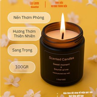 Nến Thơm Phòng Cao Cấp SHANGRI-LA Từ Tinh Dầu Thiên Nhiên, Nến Thơm Thư Giãn, Giảm Căng Thẳng