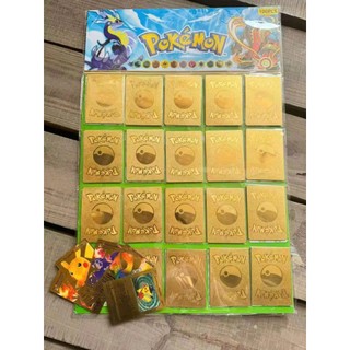vỉ 100 thẻ bài pokemon,thẻ vàng pokemon siêu vip