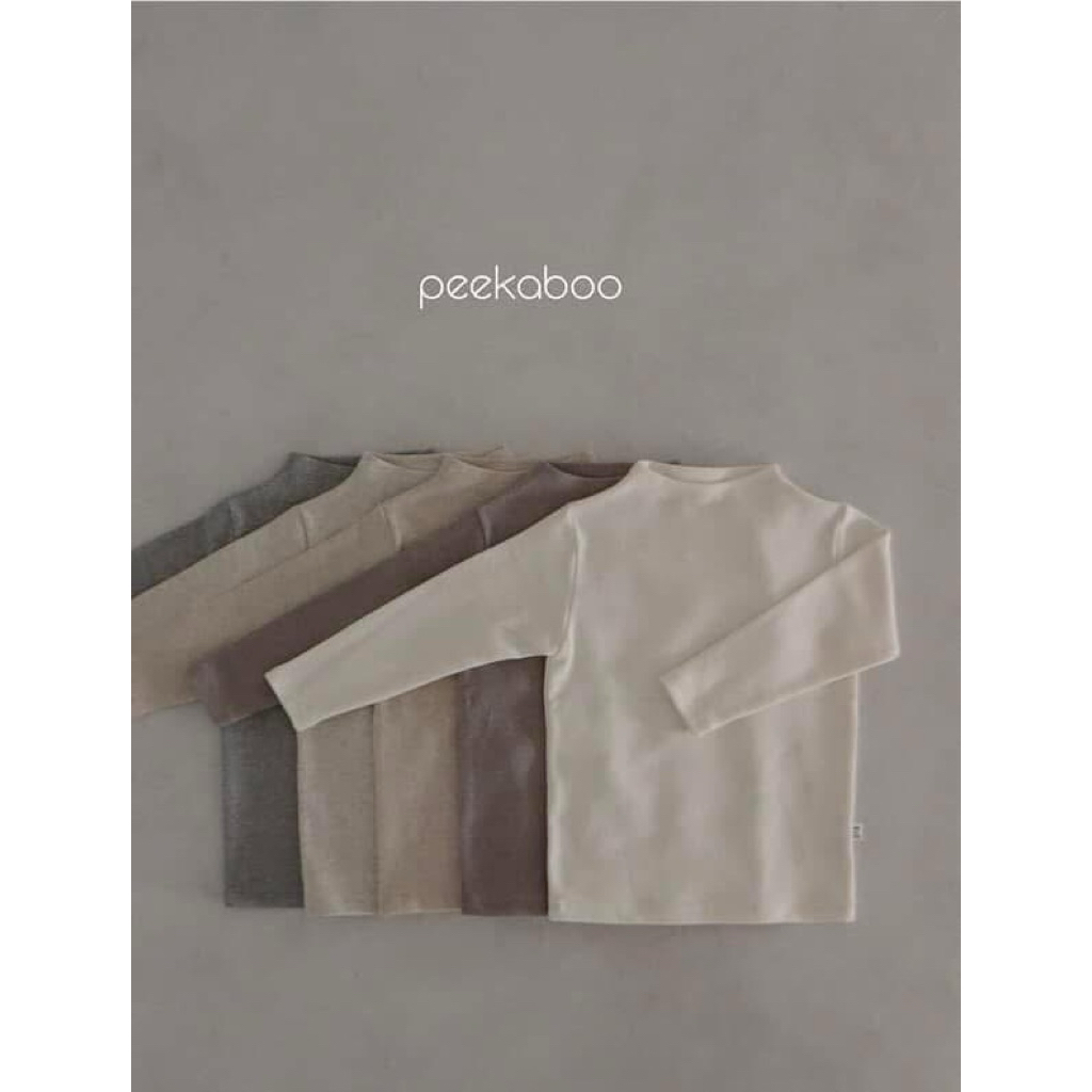 Áo giữ nhiệt màu trơn PEEKABOO MADE IN KOREA