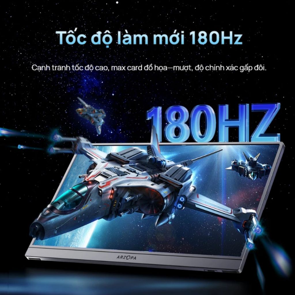 Màn hình di động ARZOPA Z3FC 16.1" IPS 180Hz 2.5K 107% sRGB HDR, Chăm sóc mắt | Cho PC, Laptop, Mobile | BigBuy360 - bigbuy360.vn