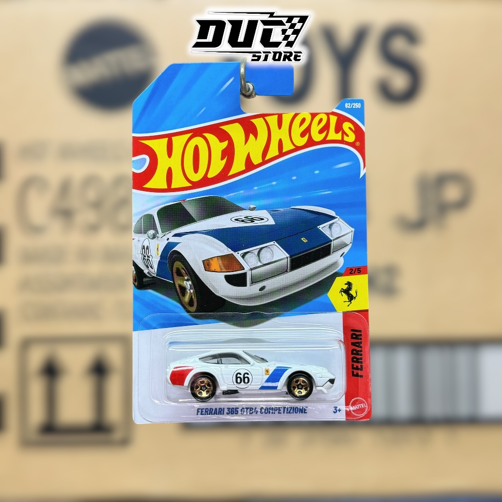 Ducstore Xe mô hình JJJ30 Hot Wheels Ferrari 365 GTB4 Competizione - basic C case 2026
