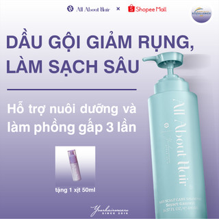  Dầu gội Chăm sóc Da đầu AAH ALL ABOUT HAIR giảm rụng làm sạch da đầu Scalp Care Shampoo 490ml 